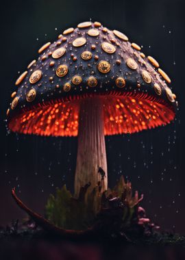 Mushrooms In the Rain