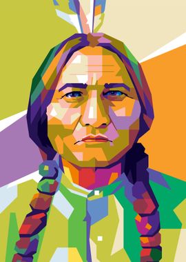 Sitting Bull Popart