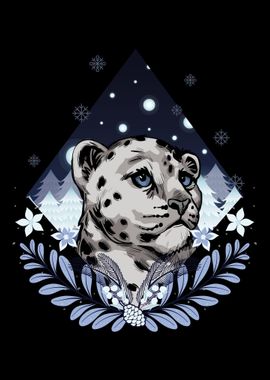 Retro Snow Leopard