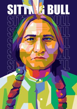 Sitting Bull Popart