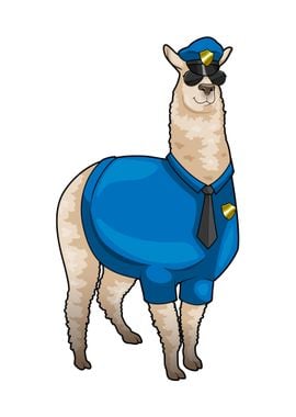 Alpaca Police Cop