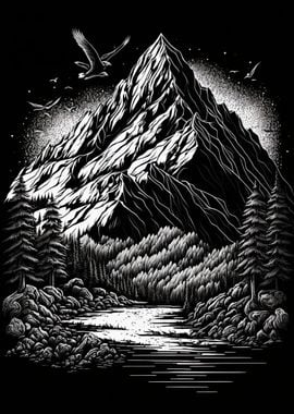 Lonely Snow Mountain