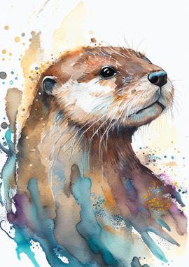 Otter Watercolor