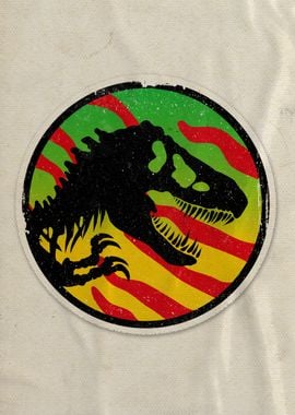 Jurassic Striped Logo