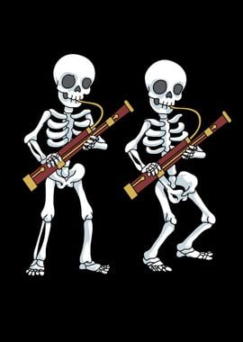 Skeleton Bassoon Gift Kids