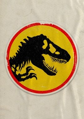 Jurassic Red Yellow Logo