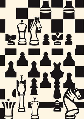 Minimalist Chess Poster