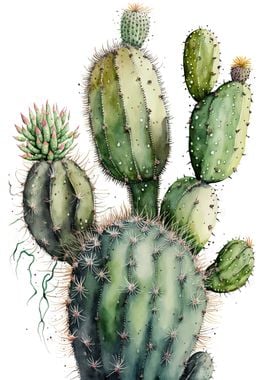 Cactus watercolor