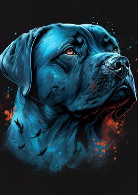 Cane Corso Colorful Dog