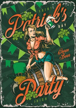 St Patricks Party Girl