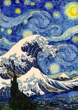 The japanese starry night