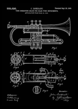 Trumpet 1909 Blueprint