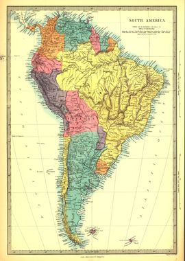 South America map