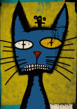 Pop Art Cat Portrait