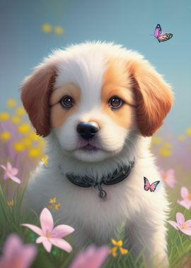 Cute Puppy Portrait