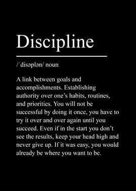 Discipline