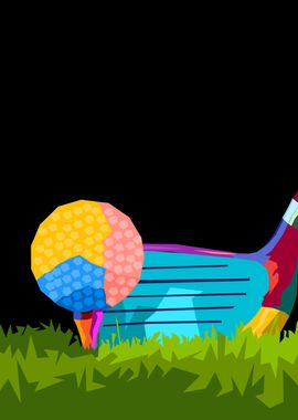 Golf wpap pop art