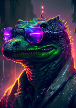 Cyberpunk Alligator