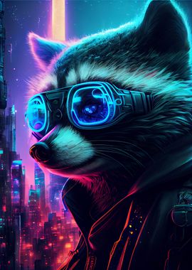 Cyberpunk Raccon