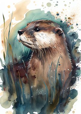 Otter Watercolor