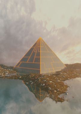 'Pyramids 3D Artwork' Poster, picture, metal print, paint by Irawan ...