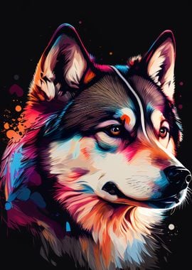 Husky Colorful