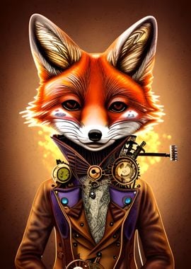 Funny Spy Fox Animal