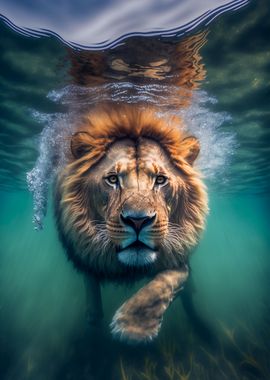 Underwater Lion