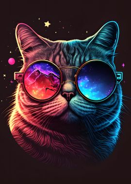 Cat with sunglasses