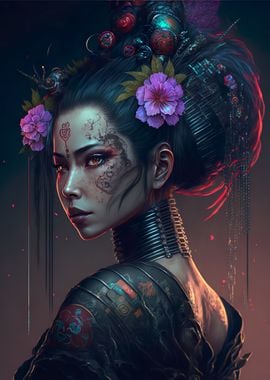 Cyberpunk Geisha