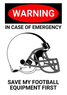 Warning Emergency Football