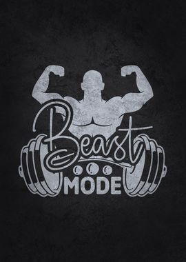  Beast Mode Poster Picture Metal Print Paint By GOHAN Displate