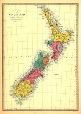 New Zealand map