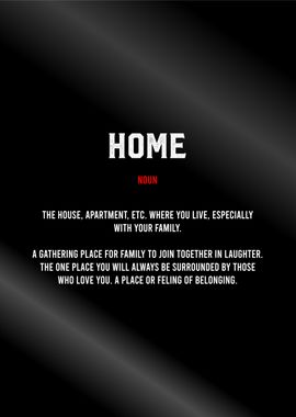 home dictionary poster