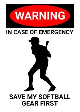 WARNING EMERGENCY SOFTBALL