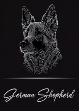 German Shepherd Portrait