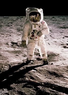 Buzz Aldrin on the Moon