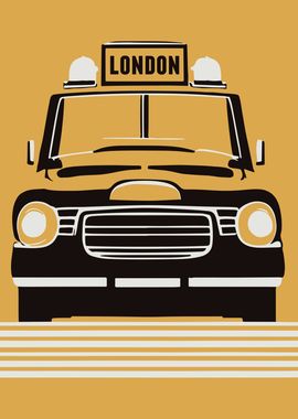 London Taxi Poster