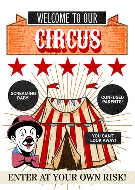 WELCOME CIRCUS CLOWN