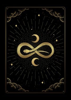 Tarot endless moon snake