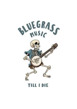 Skeleton with Banjo Design