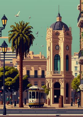 Valencia Pixel art