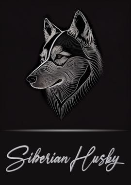 Siberian Husky Portrait