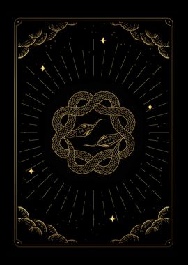 Tarot two snakes