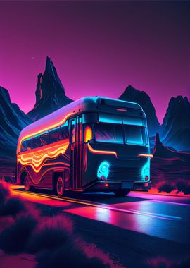 Synthwave Bus