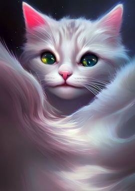 Cute white Kitty Cat