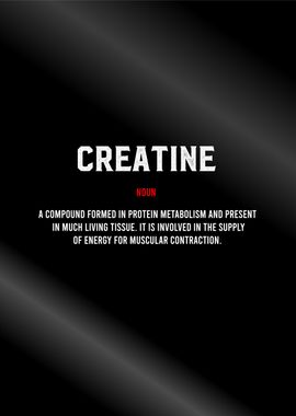 creatine definition poster