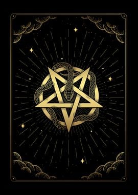 Tarot the snake pentagram