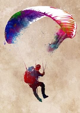 Paratrooper sport art