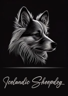 Elegant Icelandic Sheepdog